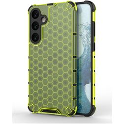 Mobigear Honeycomb Samsung Galaxy S24 Plus Hülle Hardcase Backcover Stoßfest - Grün