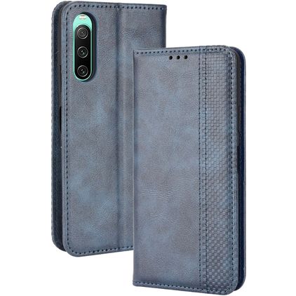 Mobigear Sensation Sony Xperia 10 IV Klapphülle Portemonnaie - Blau