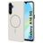 Mobiparts Slim Line Samsung Galaxy A16 MagSafe Hülle Hardcase Backcover - Off White