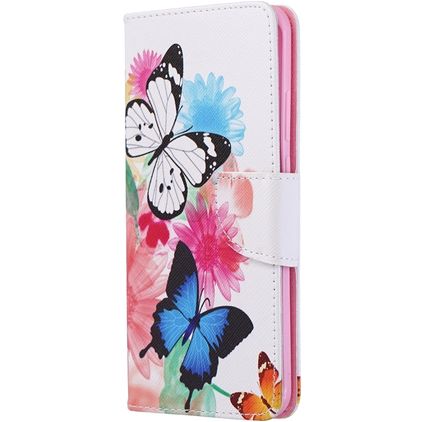 Mobigear Design Huawei P40 Pro Hülle Klapphülle Geldbörse - Schmetterling