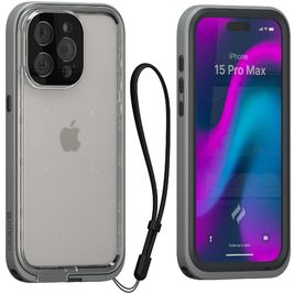 Catalyst Total Protection iPhone 15 Pro Max Hülle Hardcase Backcover Stoßfest - Grau