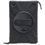 Xccess Survivor All-round Samsung Galaxy Tab A7 (2020) Hülle Kunststoff,Silikon Backcover + Schulterträger + Ständer - Schwarz