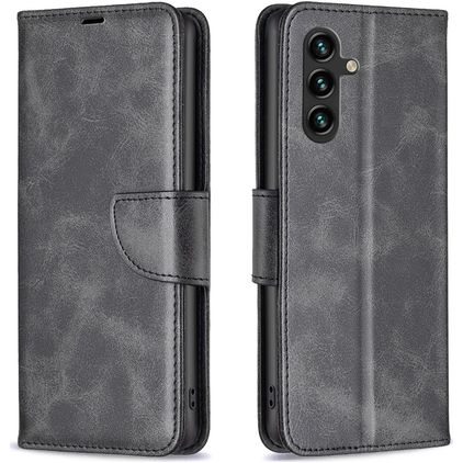Mobigear Excellent Samsung Galaxy A56 Hülle Klapphülle Geldbörse - Schwarz