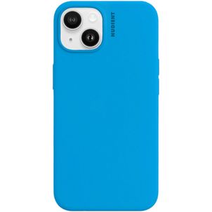 Nudient Base iPhone 14 Silikon Hülle Backcover - Vibrant Blue