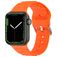Mobigear Bumpy Silikon Apple Watch Armband Dornschließe - 49/46/45/44 mm - Orange