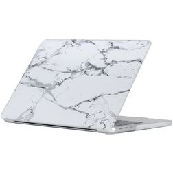 Mobigear Marble MacBook Air 15 Zoll (2023-2025) Hardcase Hülle MacBook Case - Weiß - Model A2941 / A3114 / A3241