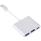 Mobigear USB-C auf HDMI / USB-A / USB-C Hub - Silber