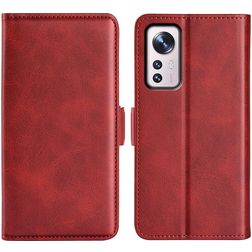 Mobigear Slim Magnet Xiaomi 12 Pro Klapphülle Portemonnaie - Rot