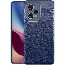 Mobigear Luxury POCO X5 Pro Hülle Flexibles TPU Backcover - Blau