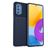 Mobigear Groove Samsung Galaxy M52 Hülle Flexibles TPU Backcover - Blau