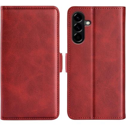 Mobigear Slim Magnet Samsung Galaxy A57 Klapphülle Portemonnaie - Rot
