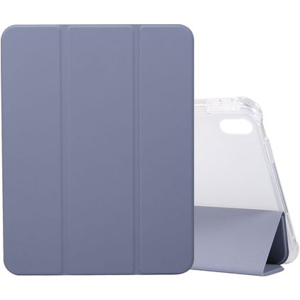 Mobigear Tri-Fold Gel iPad 10 (2022) Hülle TPU,Kunstleder Klapphülle + Stifthalter - Babyblau