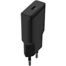 Mobiparts Flat Single USB-C Ladegerät USB-C Power Delivery 20W - Schwarz