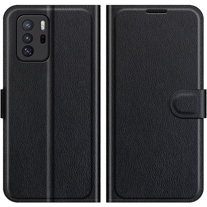 Mobigear Classic POCO X3 GT Hülle Klapphülle Geldbörse - Schwarz
