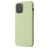 Mobigear Rubber Touch iPhone 12 Mini Silikon Hülle Backcover - Pastellgrün