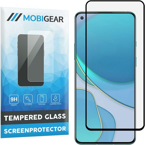 Mobigear Premium OnePlus 8T Panzerglas Gehärtetes Glas Displayschutz - Hüllenfreundlich - Schwarz