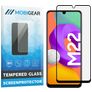 Mobigear Premium Samsung Galaxy M22 Panzerglas Gehärtetes Glas Displayschutz - Hüllenfreundlich - Schwarz