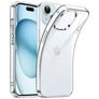 Mobigear Basics Durchsichtig iPhone 15 Plus Hülle Flexibles TPU Backcover - Transparent