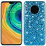 Mobigear Glitter Huawei Mate 30 Hülle Hardcase Backcover - Blau