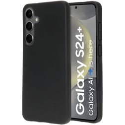 Mobiparts Classic Samsung Galaxy S24 Plus Hülle Flexibles TPU Backcover - Matt Black