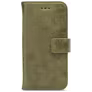 My Style Flex Wallet iPhone 12 Hülle Klapphülle Geldbörse - Olive