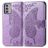 Mobigear Butterfly Nokia G42 Hülle Klapphülle Geldbörse - Lila