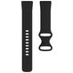 Mobigear Sport Dual Silikon Fitbit Sense Armband Drückerschließe - Schwarz