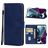 Mobigear Wallet Motorola Moto G200 5G Hülle Klapphülle Geldbörse - Blau