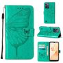 Mobigear Butterfly Realme C31 Hülle Klapphülle Geldbörse - Grün