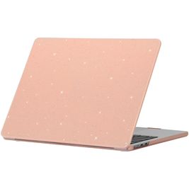 Mobigear Sparkling Cream MacBook Air 13 Zoll (2022-2025) Hardcase Hülle MacBook Case - Pink - Model A2681 / A3113 / A3240