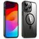 Valenta Trend iPhone 14 Pro MagSafe Hülle Hardcase Backcover - Transparent / Schwarz