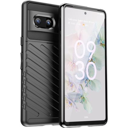 Mobigear Groove Google Pixel 7 TPU (flexibel) Backcover - Schwarz