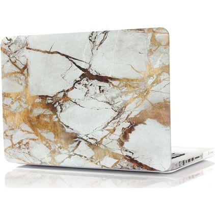 Mobigear Marble MacBook Pro 15 Zoll (2008-2012) Hardcase Hülle MacBook Case - Braun - Model A1260 / A1286