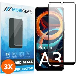 Mobigear Premium Xiaomi Redmi A3 Panzerglas Gehärtetes Glas Displayschutz - Hüllenfreundlich (3er Pack)