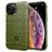 Mobigear Rugged Shield iPhone 12 Pro Hülle Flexibles TPU Backcover Stoßfest - Grün