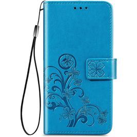 Mobigear Clover OPPO A52 Hülle Klapphülle Geldbörse - Blau Mobigear Clover OPPO A52 Hülle Klapphülle Geldbörse - Blau