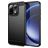 Mobigear Brushed Slim OnePlus 15 Hülle Flexibles TPU Backcover - Schwarz