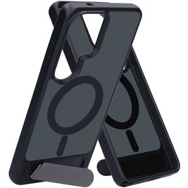 Mobiparts Hardcover Samsung Galaxy S26 Ultra MagSafe Hülle Hardcase Backcover mit Ständer - Satin Black