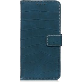 Mobigear Croco Xiaomi Redmi 9C Hülle Klapphülle Geldbörse - Grün