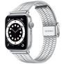 Mobigear Kopenhagen Edelstahl Apple Watch Armband Klappschließe - 42/41/40/38 mm - Silber
