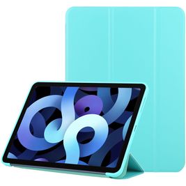 Mobigear Tri-Fold Gel iPad Air 4 (2020) Hülle TPU,Kunstleder Klapphülle - Blau