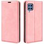 Mobigear Retro Slim Samsung Galaxy M22 Hülle Klapphülle Geldbörse - Pink