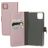 Mobiparts Saffiano Wallet Samsung Galaxy A22 5G Hülle Klapphülle Geldbörse - Pink