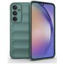 Mobigear Bumpy Samsung Galaxy A35 Hülle Flexibles TPU Backcover - Grün
