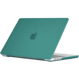 Mobigear Matte MacBook Pro 14 Zoll (2021-2024) Hardcase Hülle MacBook Case - Dunkelgrün - Model A2442 / A2779 / A2918 / A2992 / A3401