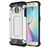 Mobigear Outdoor Samsung Galaxy S6 Edge Hülle Hardcase Backcover Stoßfest - Silber