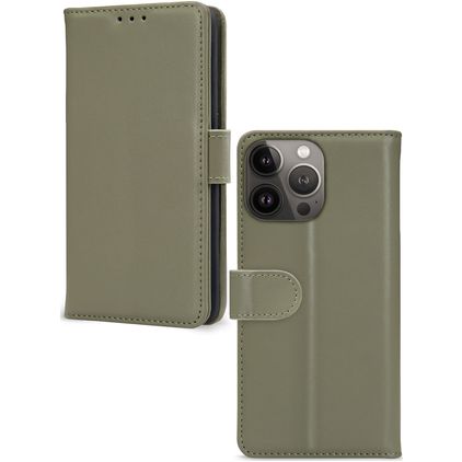 Mobilize Premium Gelly Wallet iPhone 13 Pro Hülle Klapphülle Geldbörse - Grün