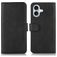 Mobigear Wallet iPhone 17 Klapphülle Portemonnaie - Schwarz