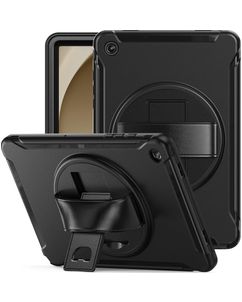 Mobigear SureGrip Samsung Galaxy Tab A9 Plus (2023) Hülle Kunststoff,Silikon Backcover + Ständer - Schwarz
