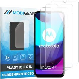 Mobigear Motorola Moto E20 Displayschutz Schutzfolie - Hüllenfreundlich (3er Pack)